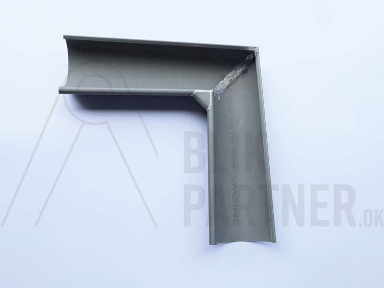 Gering, 1/2 rund, indv. 280(11"), 90°, Zink, VM Quartz, 0,70