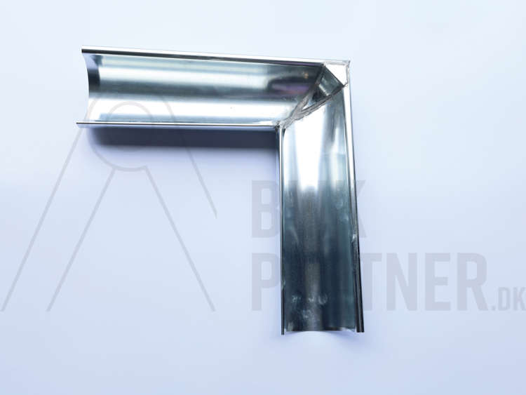 Gering, 1/2 rund, udv. 280(11"), 90°, Zink, VM Blank, 0,70
