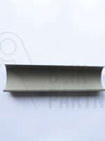 Ekspansionskappe, 1/2 rund, 280(11"), Zink, VM Quartz, 0,70x550